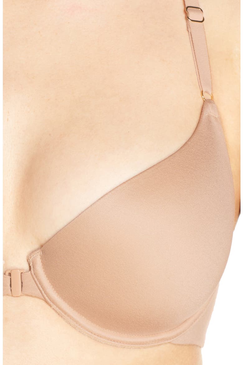 Euphoria Underwire Contour Racerback Bra, Alternate, color, CAFE