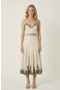selected Ivory / Olive Embroidery
