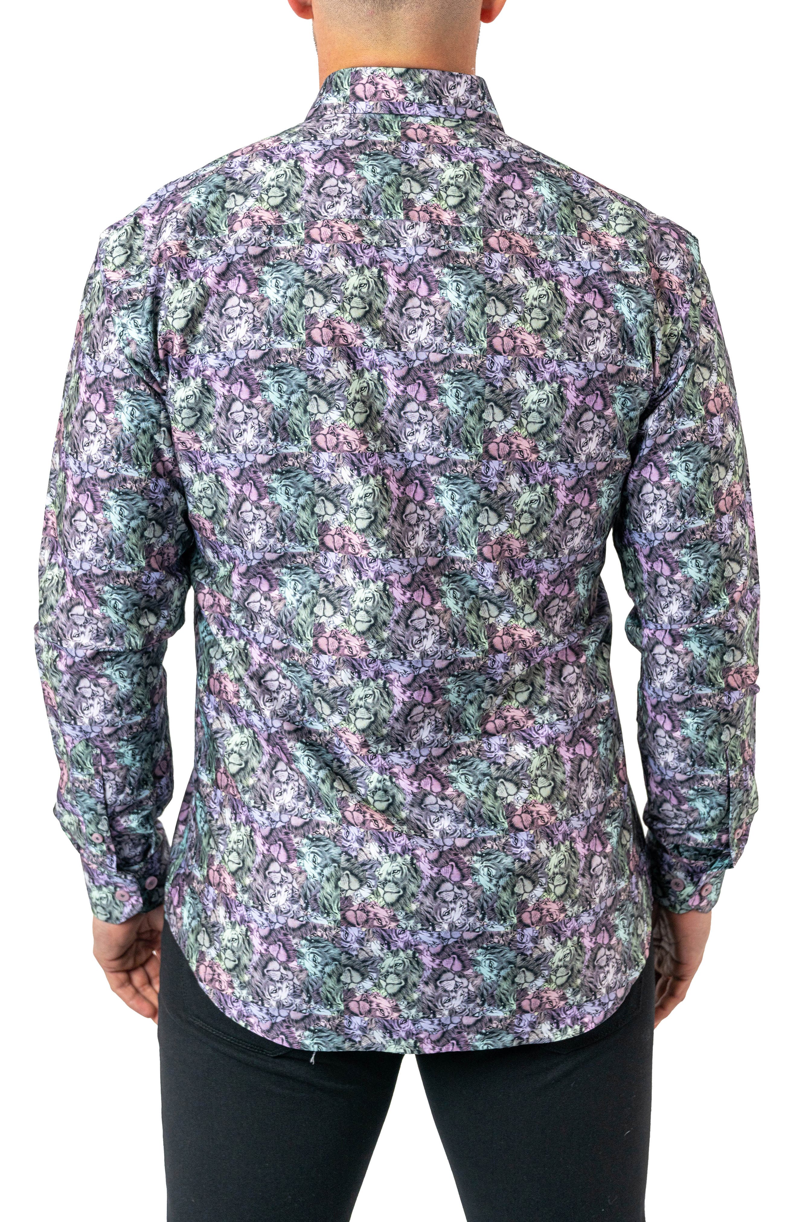 Maceoo Fibonacci Stretchlionmini Multi Performance Button-Up Shirt (Men ...