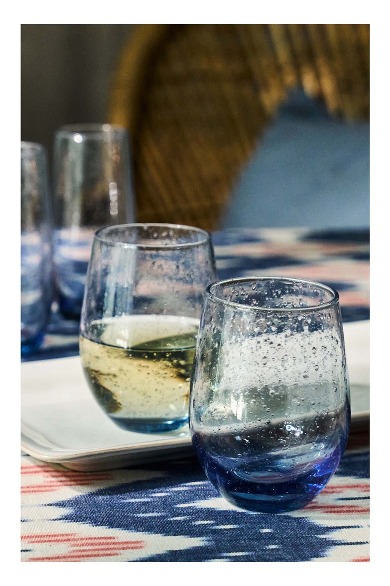 Provence Stemless Wine Glass, Alternate, color, CHAMBRAY
