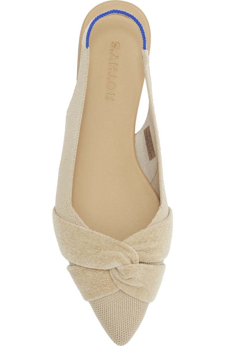 Rothy's The Twist Point Slingback, Alternate, color, Brioche