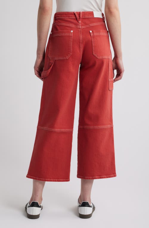 Rails Silverado Ankle Wide Leg Carpenter Jeans In Terracotta