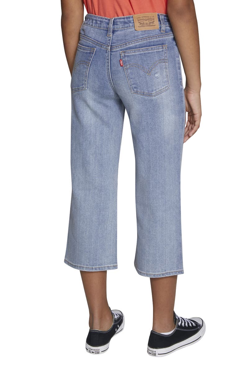 Levi's<sup>®</sup> Kids' Crop Wide Leg Jeans, Alternate, color,