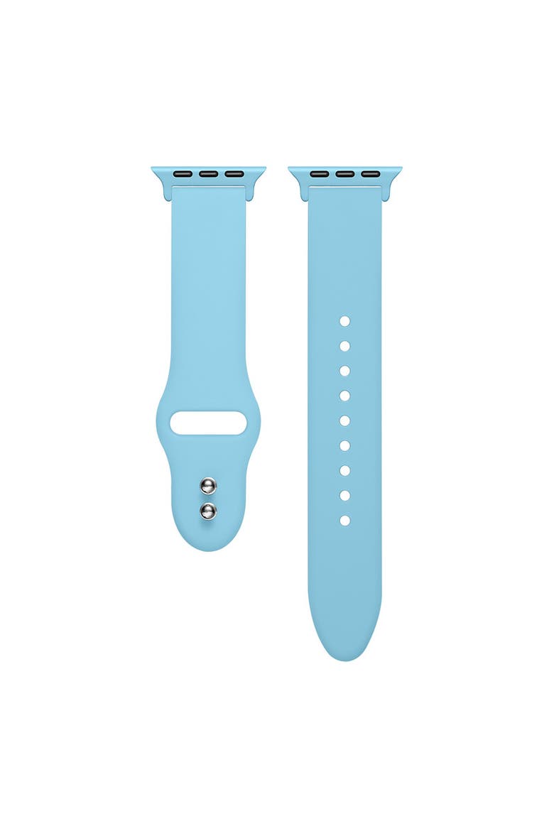 Silicone Band for Apple Watch, Alternate, color, Retro Blue