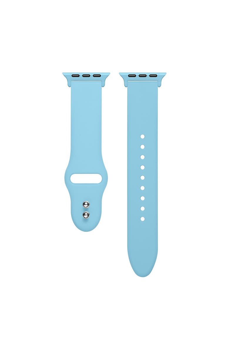 Posh Tech Silicone Band for Apple Watch, Alternate, color, Retro Blue