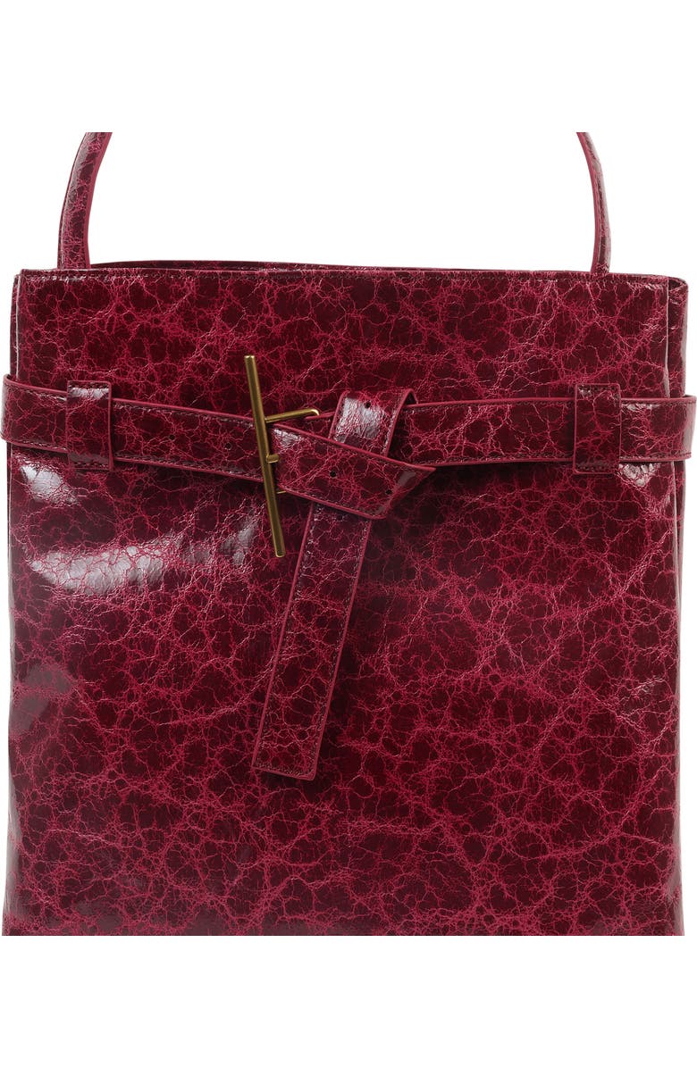 Dolce Vita North/South Crinkle Shoulder Bag, Alternate, color, Burgundy