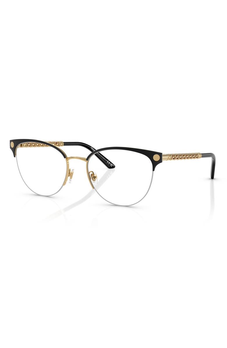 Versace 53mm Cat Eye Optical Glasses, Alternate, color,