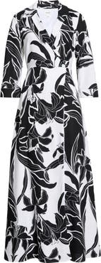 CeCe Floral Faux Wrap Maxi Dress