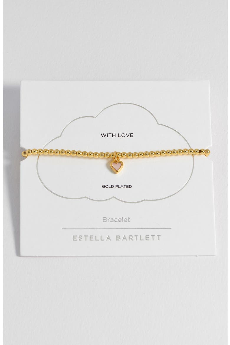 Sienna Croissant Beaded Stretch Bracelet, Alternate, color, SILVER/ GOLD