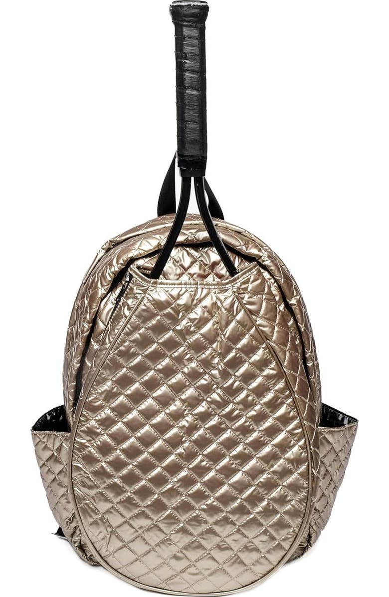 Glove It Padded Womens Tennis Backpack, Main, color, Gold