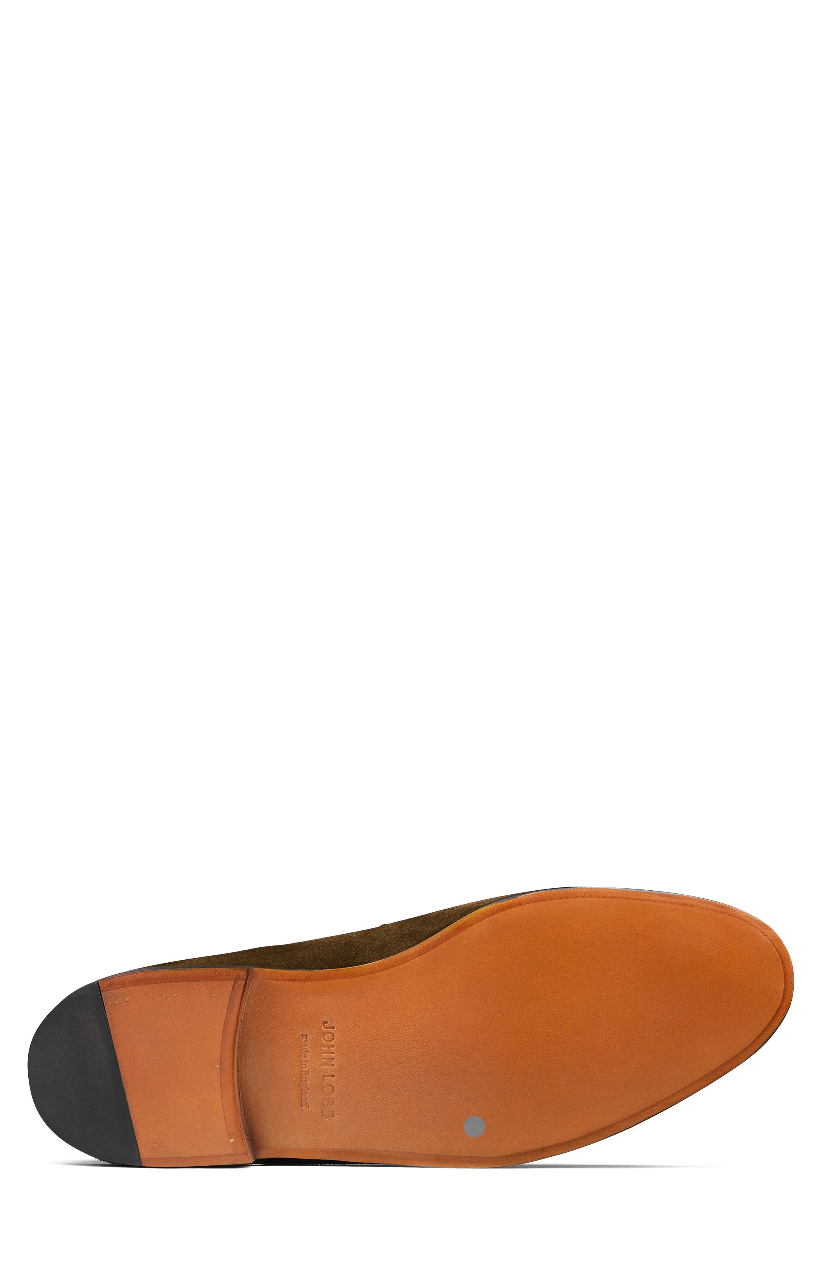 John Lobb Lopez Penny Loafer, Alternate, color, Brown