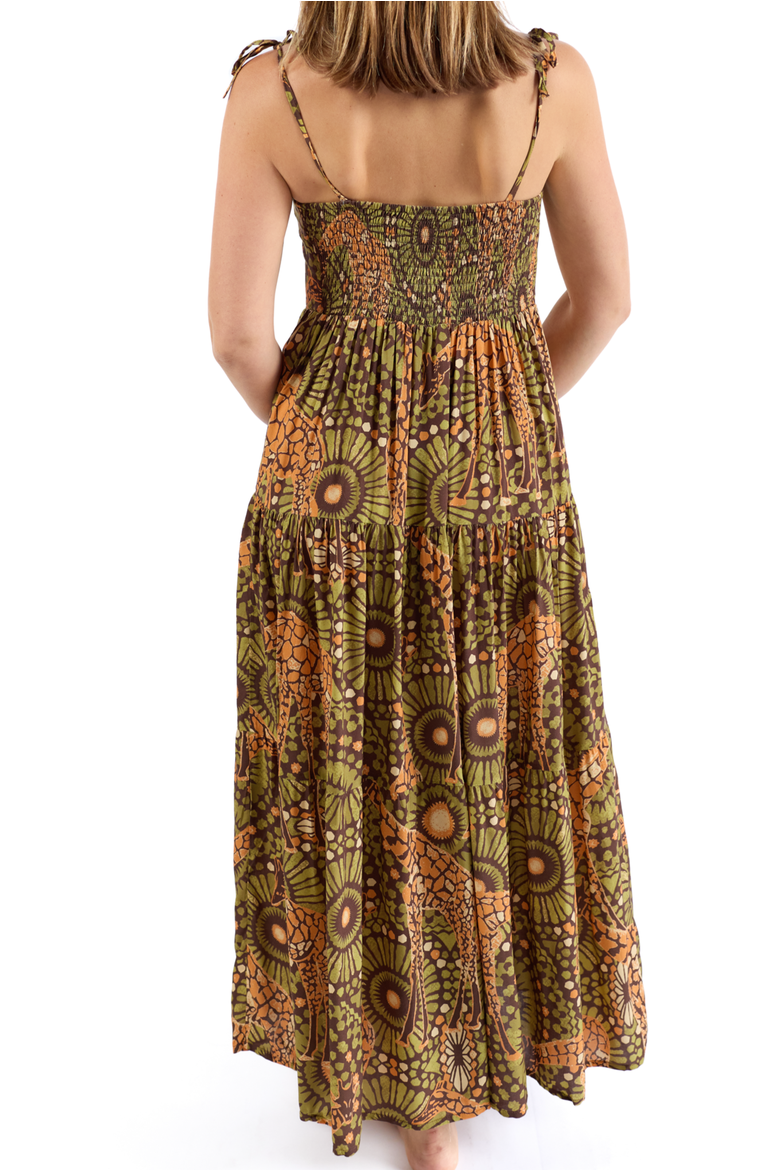 The Africa - Resort Dress, Alternate, color, Brown