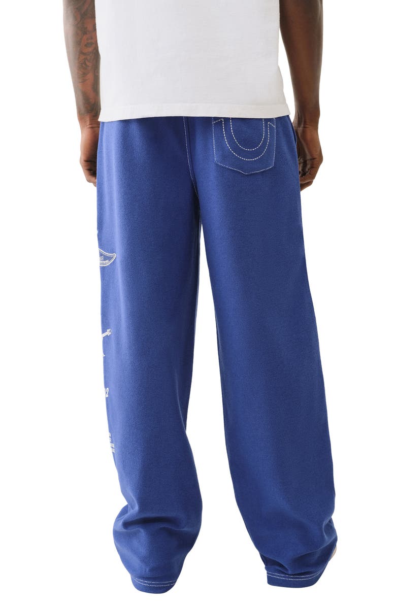 True Religion Baggy Fit French Terry Sweatpants, Alternate, color,