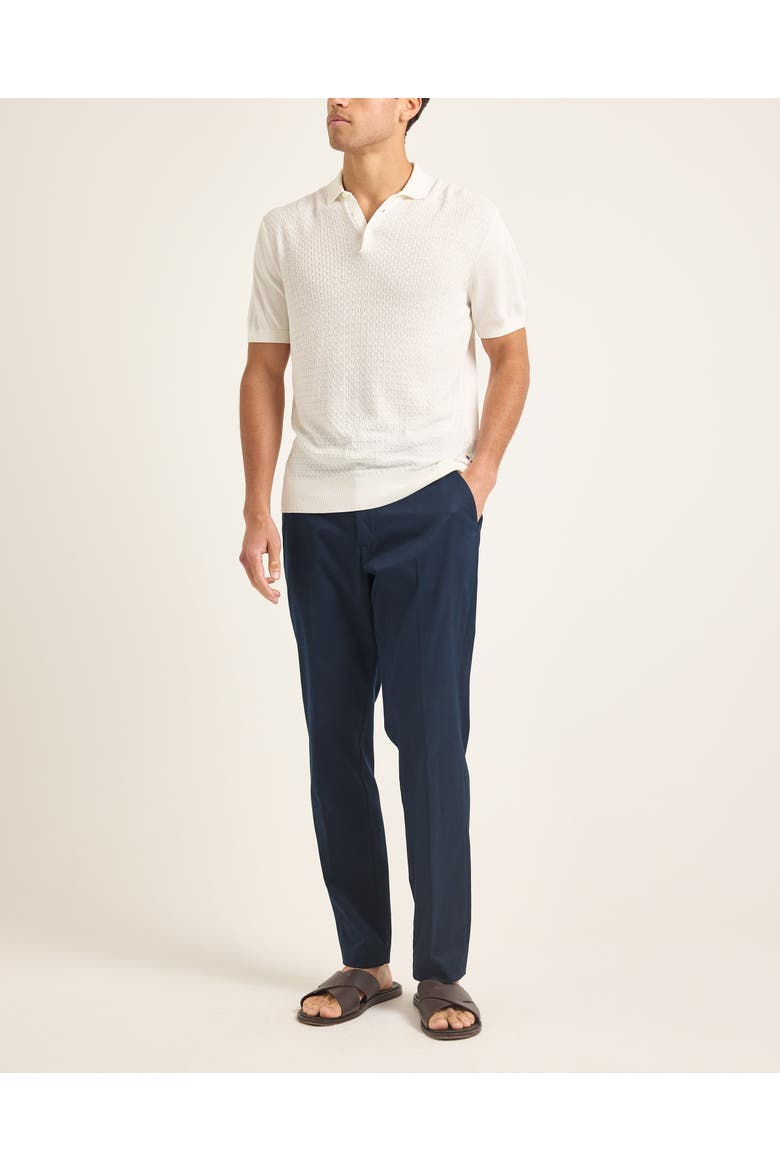 Burnham Silk Tailored-Fit Polo Shirt, Alternate, color, WHITE SAND