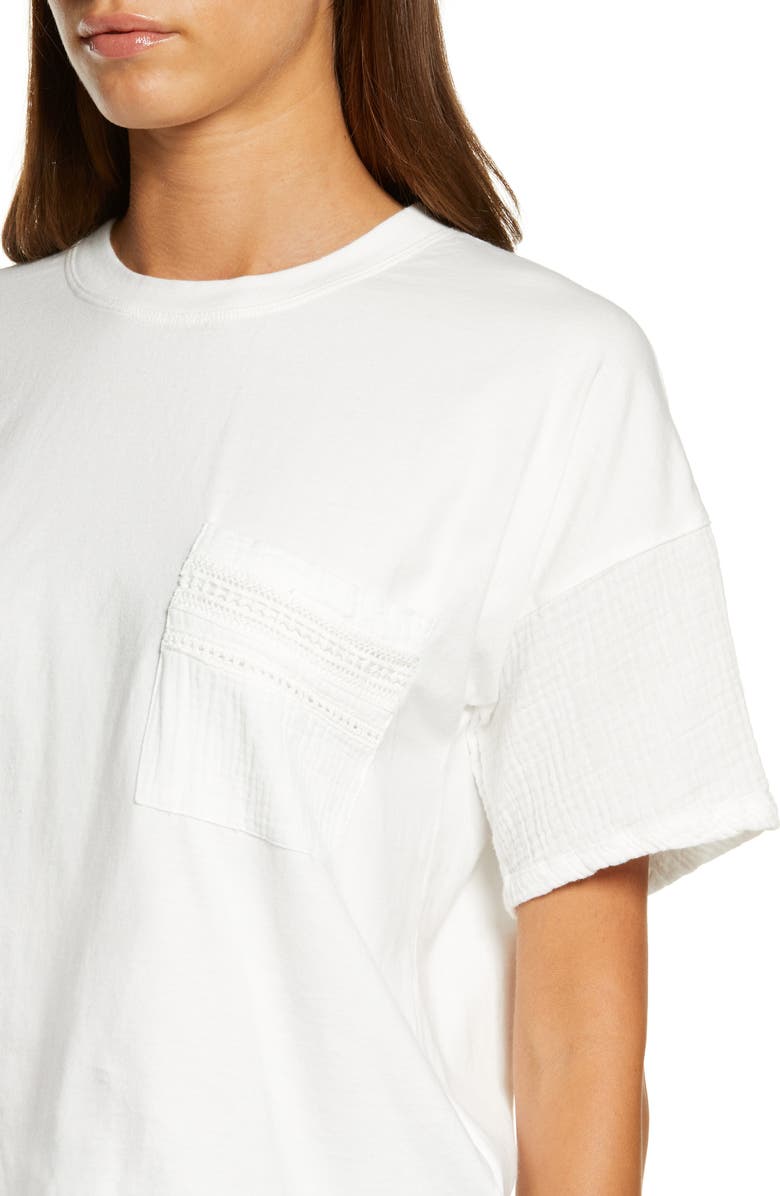 PJ Salvage Gauzing Around Cotton Lounge Shirt, Alternate, color, 