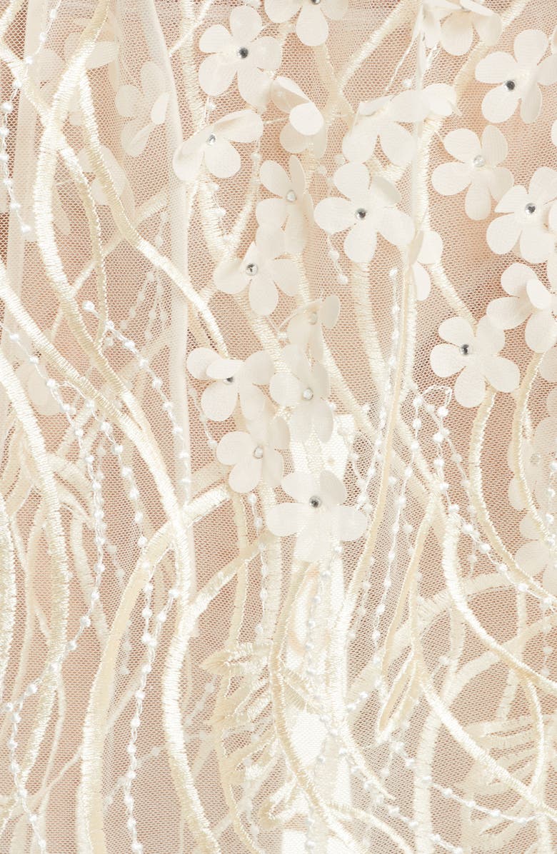 Rya Collection Kiss Flower Appliqué Wrap, Alternate, color,