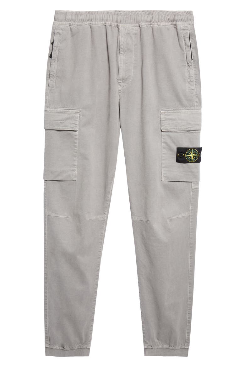 Stretch Cotton Cargo Trousers, Main, color, V0060 GREY