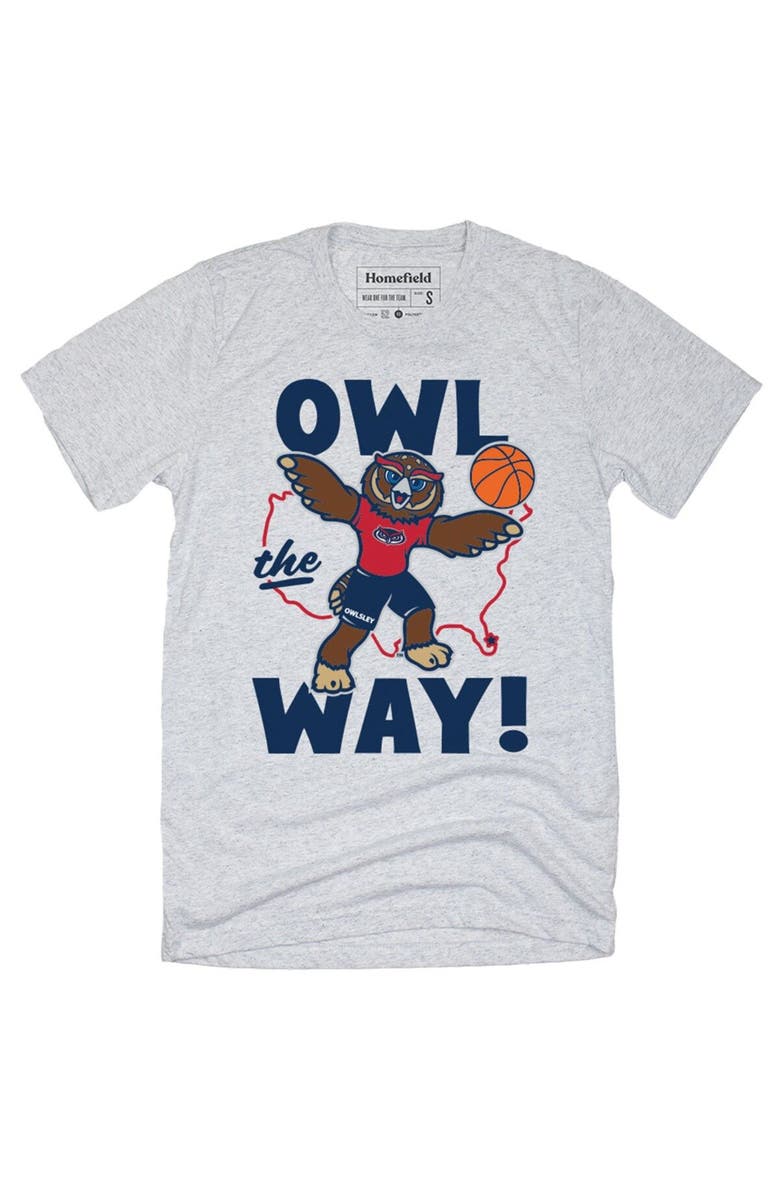 HOMEFIELD Gray Florida Atlantic Owls Owl The Ways T-Shirt, Main, color, Gray