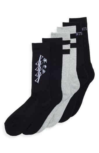 3-Pack Palm Tree Sport Crew Socks