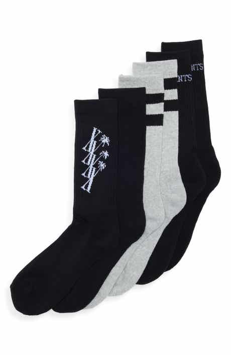 3-Pack Palm Tree Sport Crew Socks