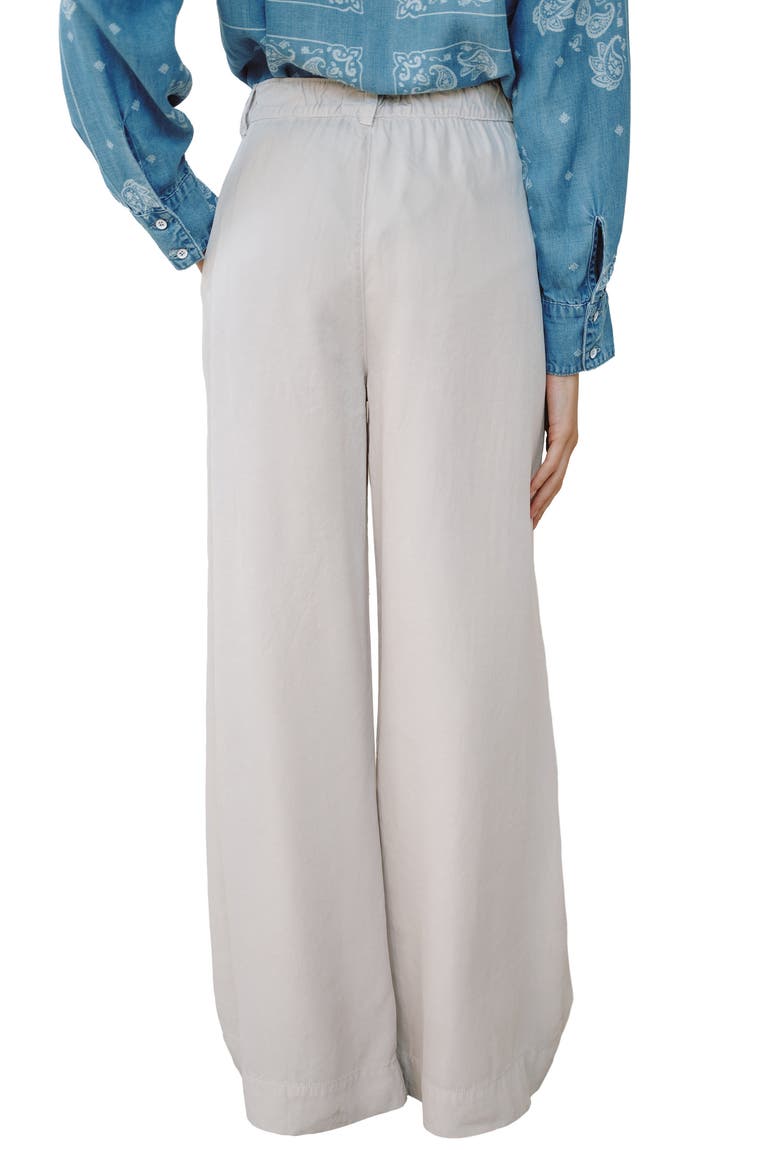 Pleated Super Wide Leg Pants, Alternate, color, IVORY STONE