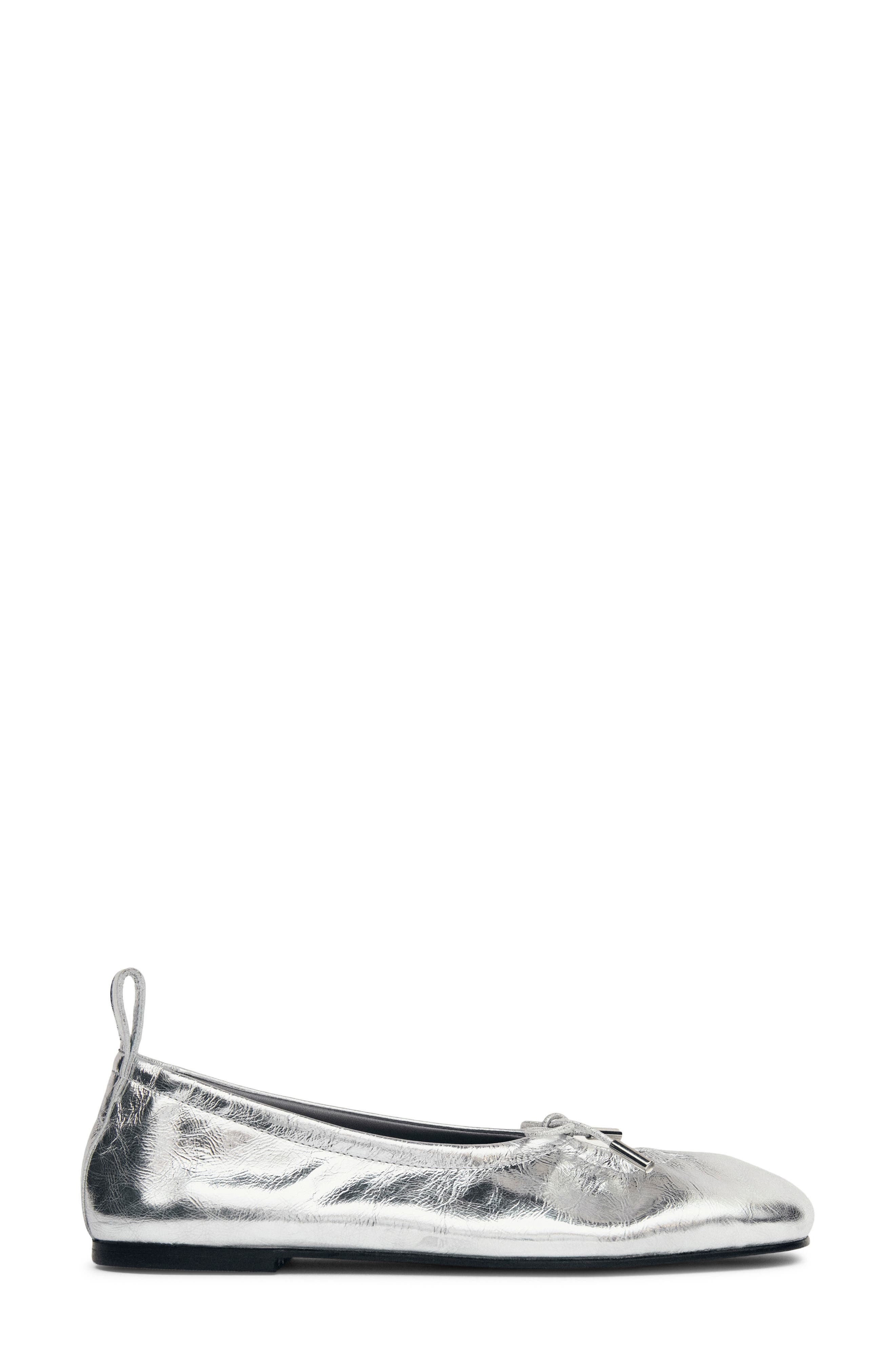 ALOHAS Rosalind Ballet Flat, Main, color, Shimmer Silver