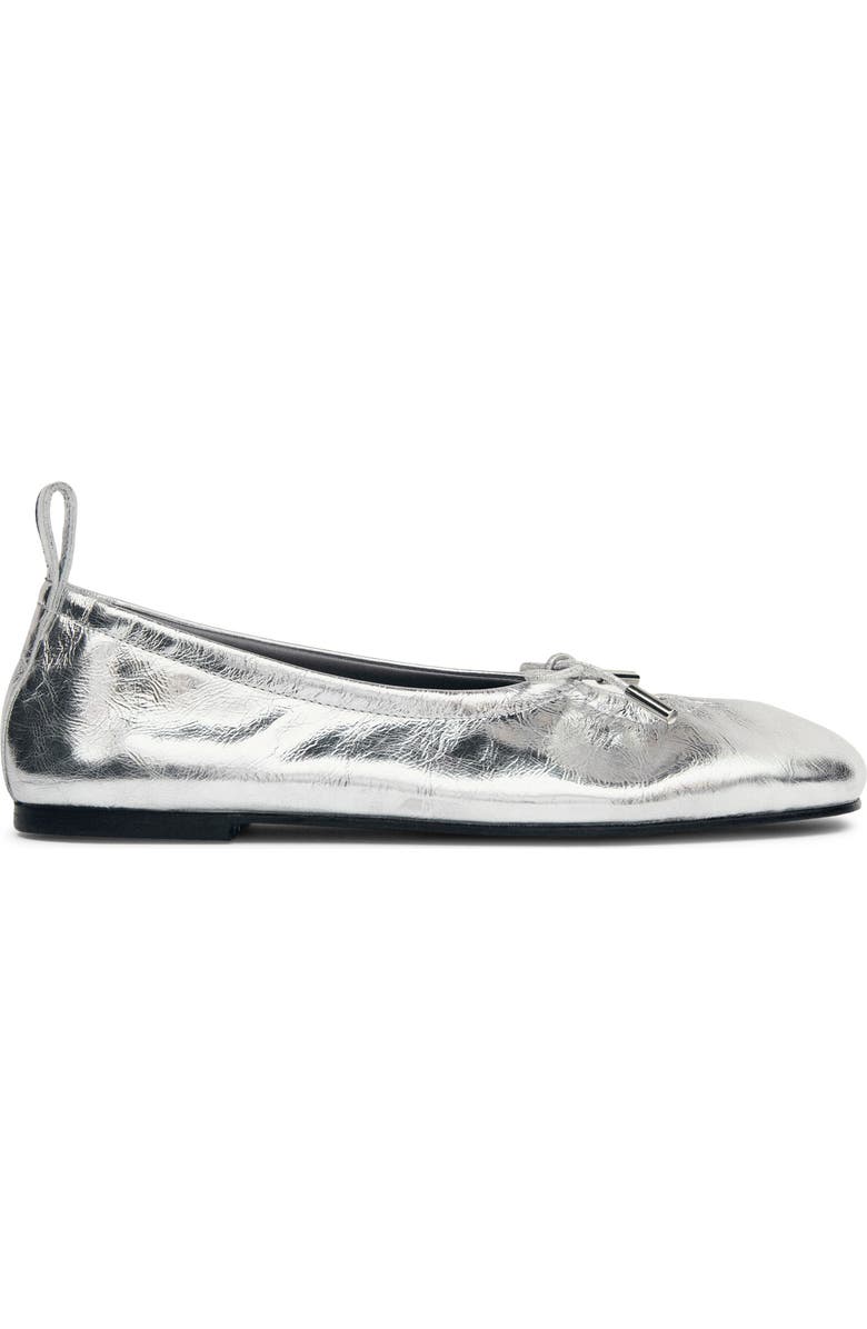 ALOHAS Rosalind Ballet Flat, Main, color, Shimmer Silver