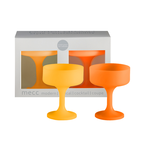 Porter Green Mecc | Unbreakable Cocktail Glasses In Orange