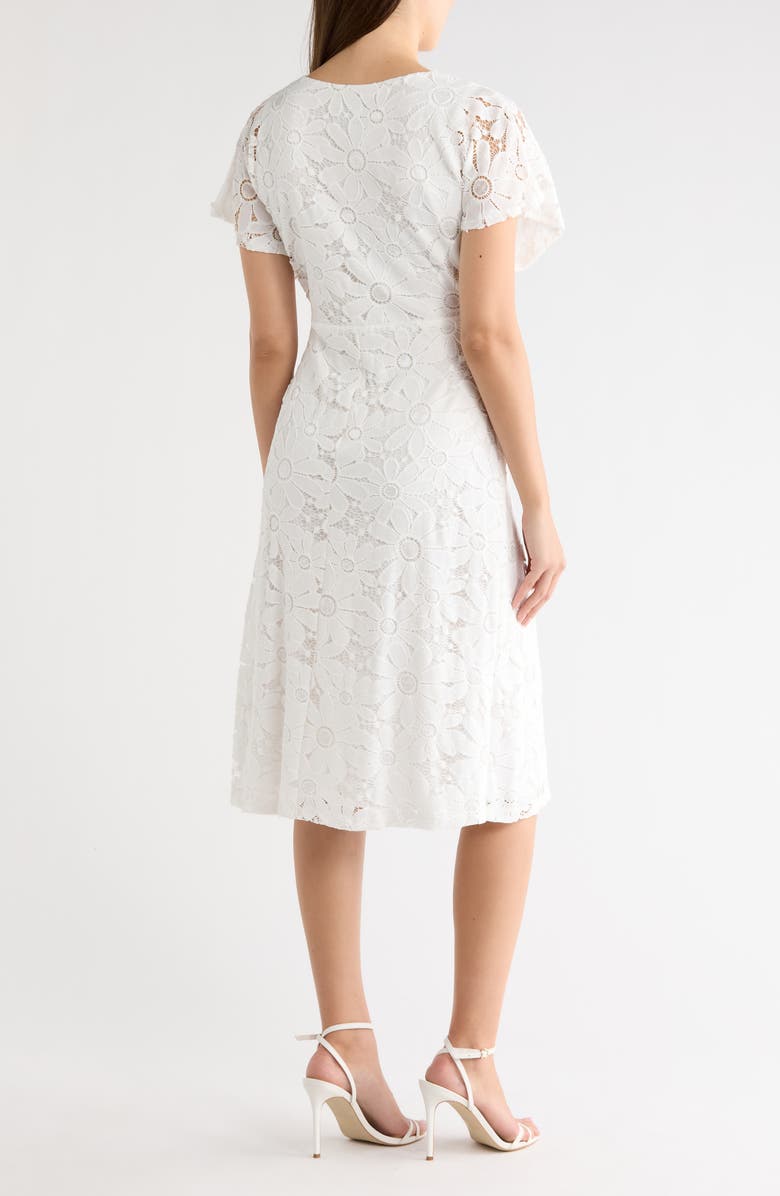 Connected Apparel Daisy Lace Dress, Alternate, color, White