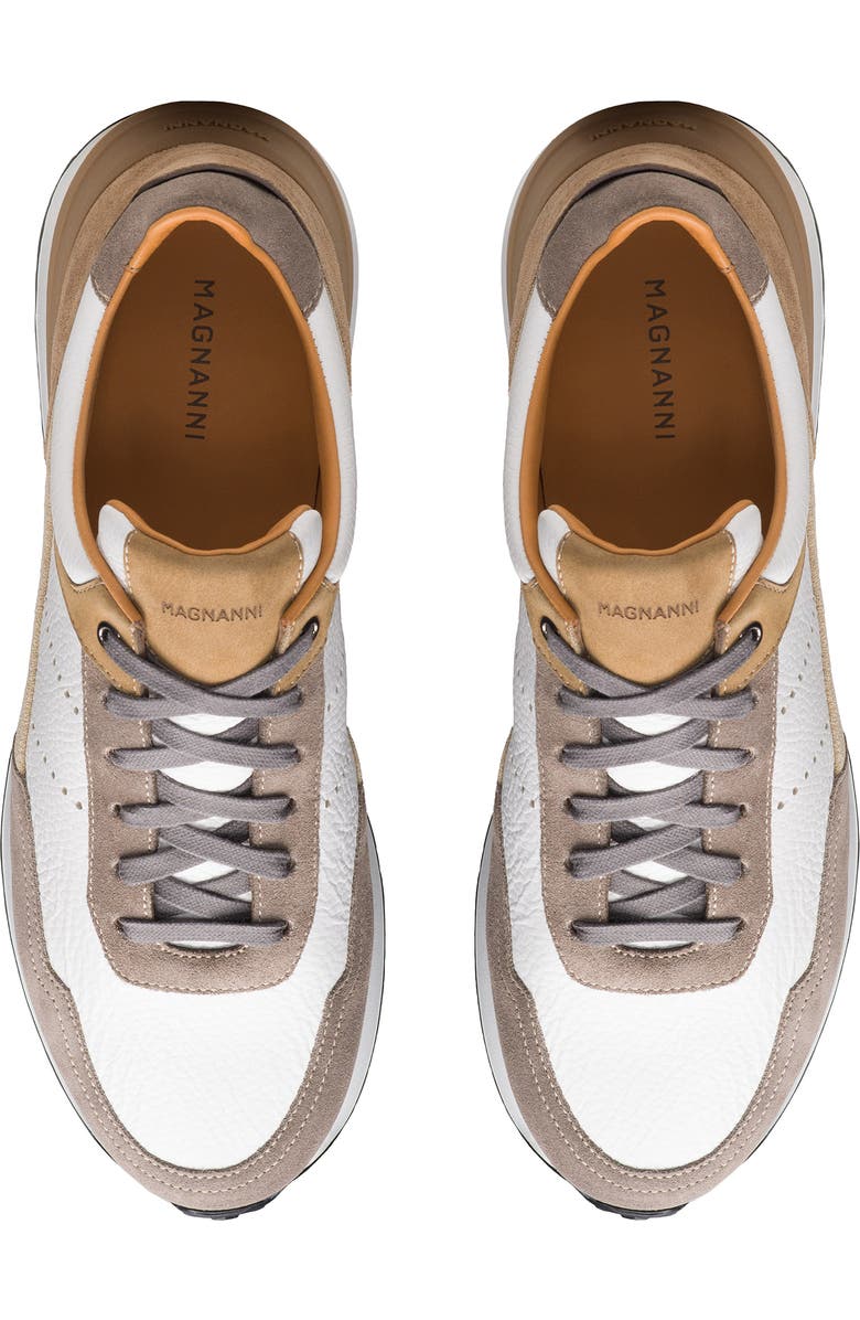 Magnanni Bravo V Sneaker, Alternate, color, Taupe Suede