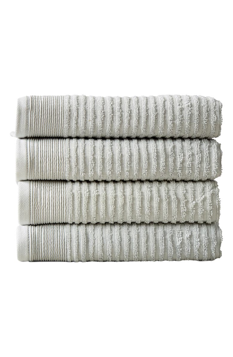 Woven & Weft Set of 4 Textured Bath Towels, Main, color,
