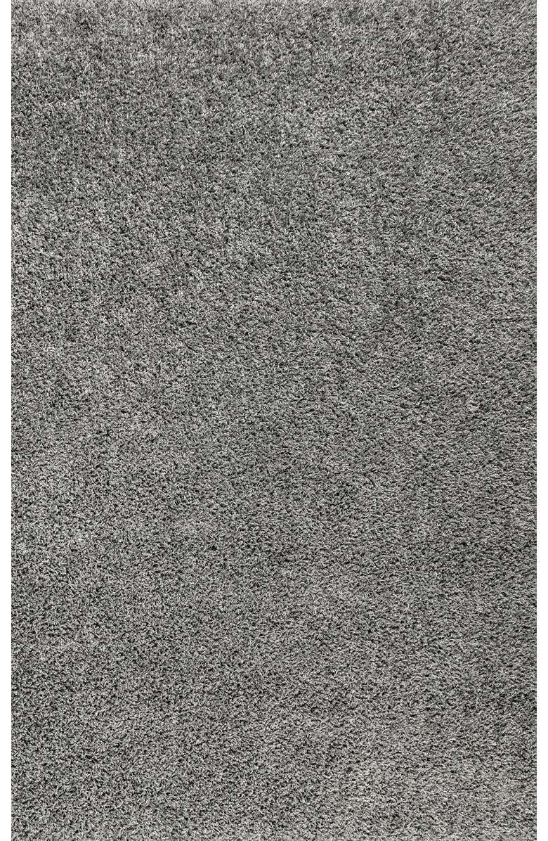 JONATHAN Y Mercer Shag Plush Area Rug, Main, color, Charcoal