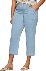 Sanctuary Retreat Mid Rise Crop Straight Leg Pants