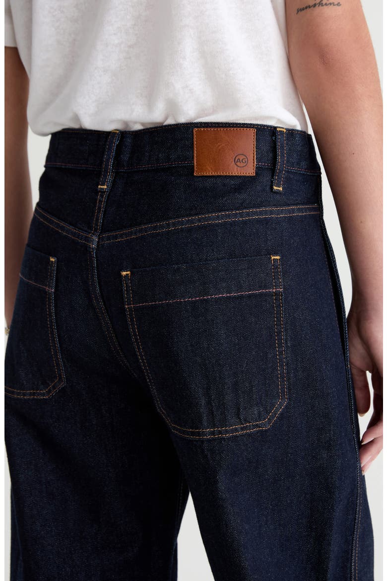 Mercer Cuffed High Waist Barrel Jeans, Alternate, color, SQUAW VALLEY