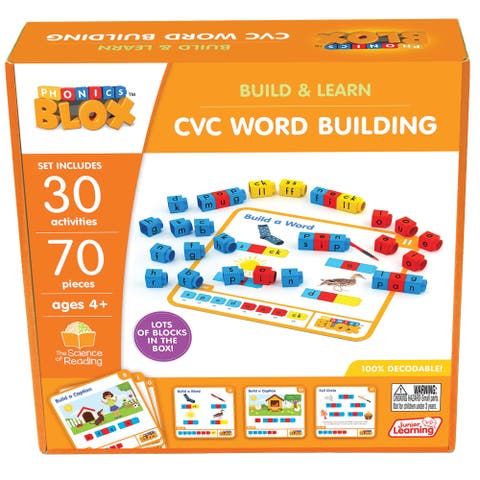 Rainbow Phonics Blox Cvc Word Building