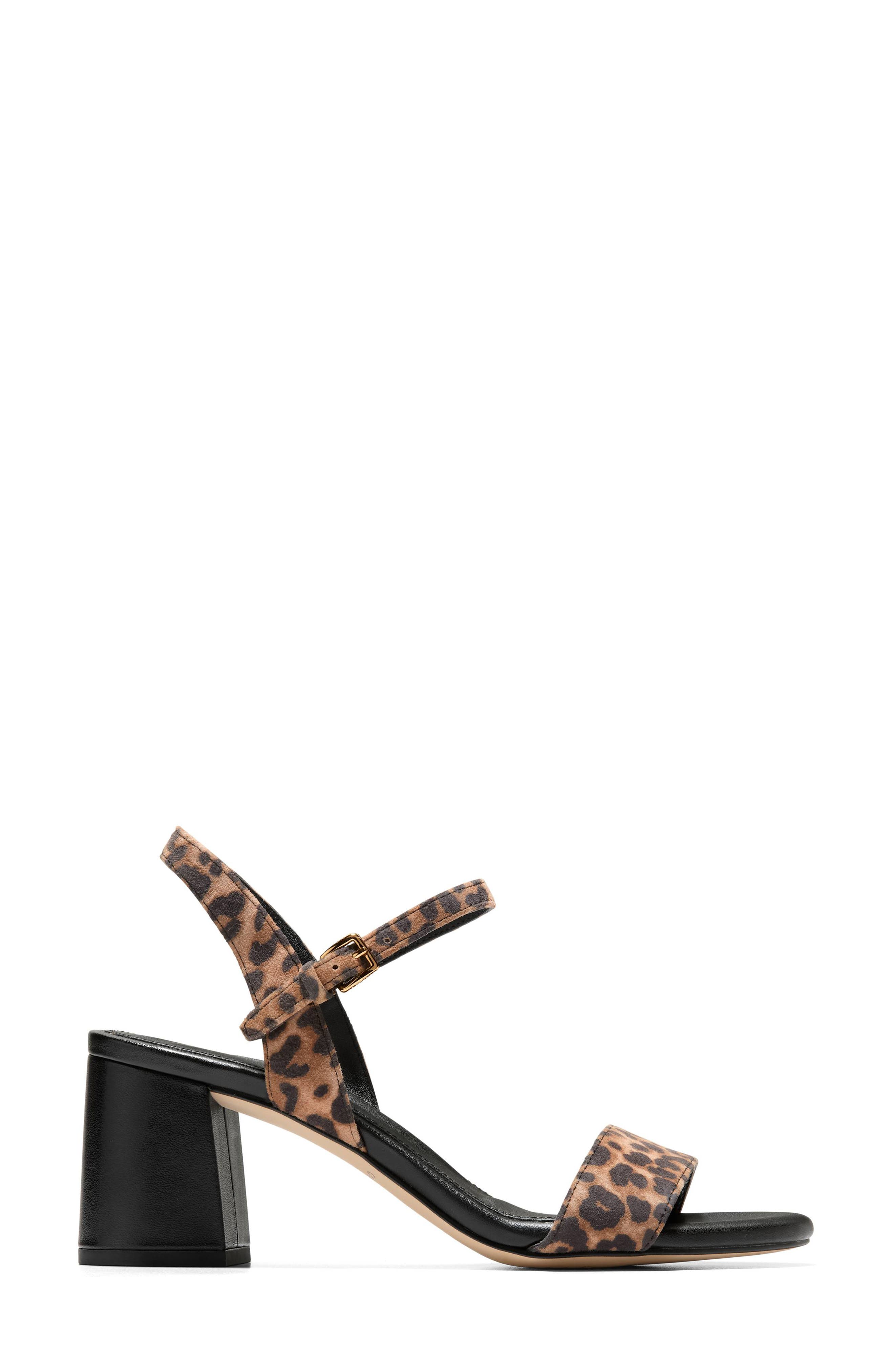 Cole Haan Josie Block Heel Sandal, Alternate, color, Leopard Print Suede
