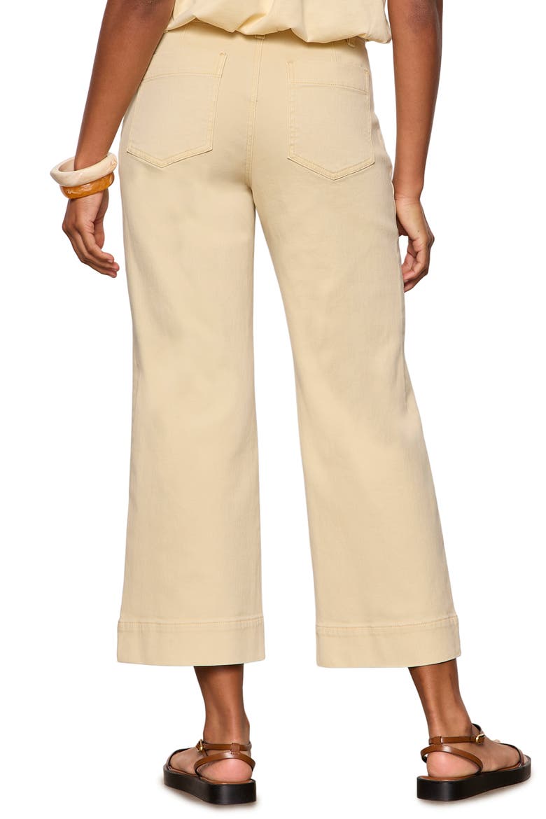 The Marine Crop Denim Pants, Alternate, color, BANANA YELLOW