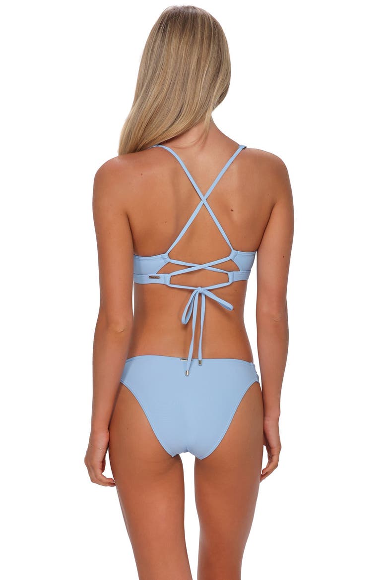 Brandi Bralette Bikini Swimsuit Top, Alternate, color, Blue Whisper