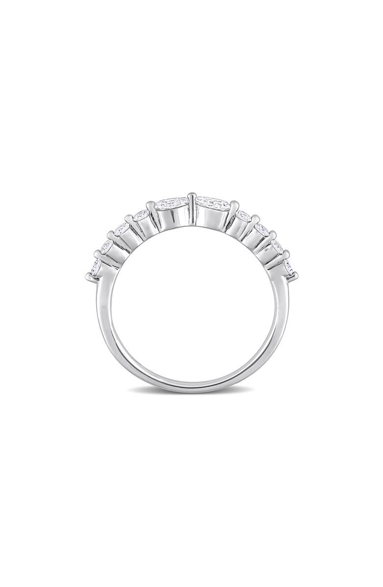 Created Forever Pear Cut & Round Cut Lab Grown Diamond Semi Ring - 0.62ct., Alternate, color, 