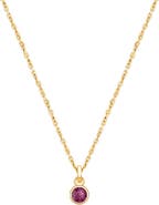 Tiny Blessings 14K Gold Birthstone 12-14" Necklace
