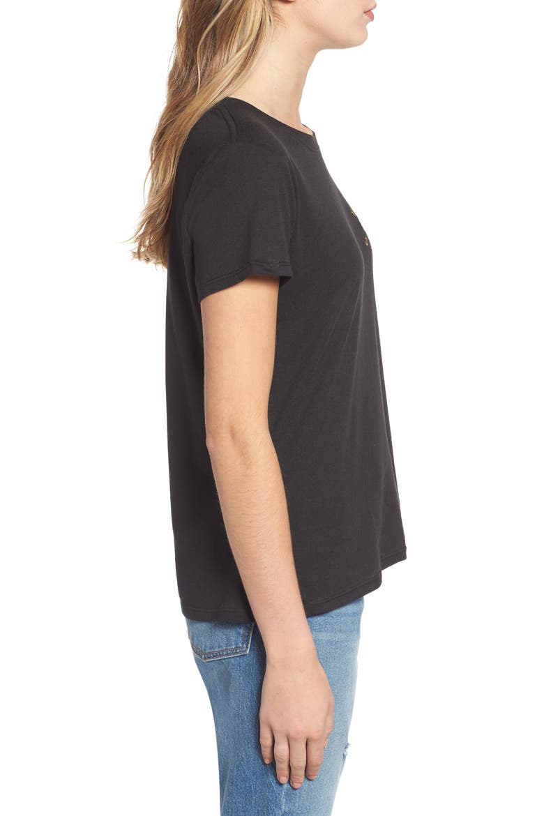Bee Yourself Slouched Tee, Alternate, color, BLACK