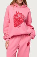 EDIKTED Strawberry Babe Hoodie