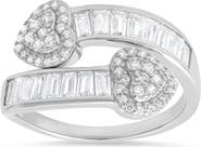 Queen Jewels Bypass Cubic Zirconia Heart Ring