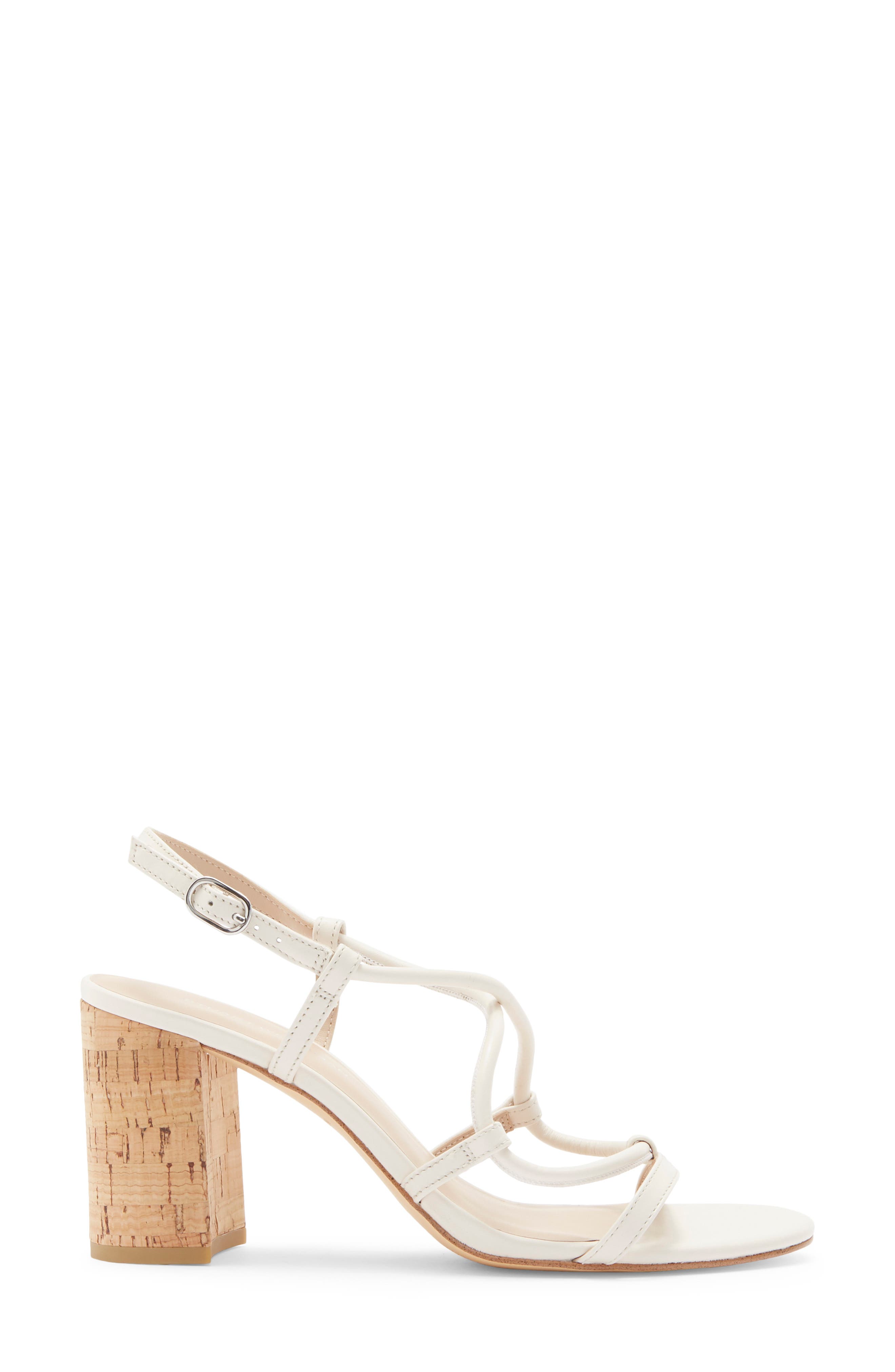 Nilla 75 Block Sandal, Alternate, color, CHALK