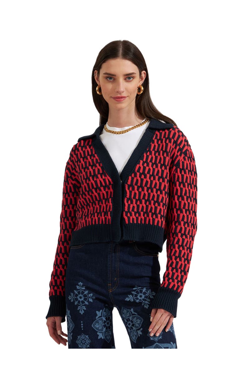 La DoubleJ Winset Cardigan Navy, Main, color, Navy