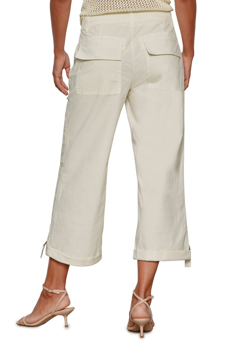 Angels Stretch Cotton Cargo Pants, Alternate, color, WASHED LEMON YELLOW
