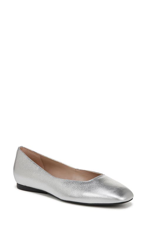 Naturalizer Chelsea Flat in Silver 