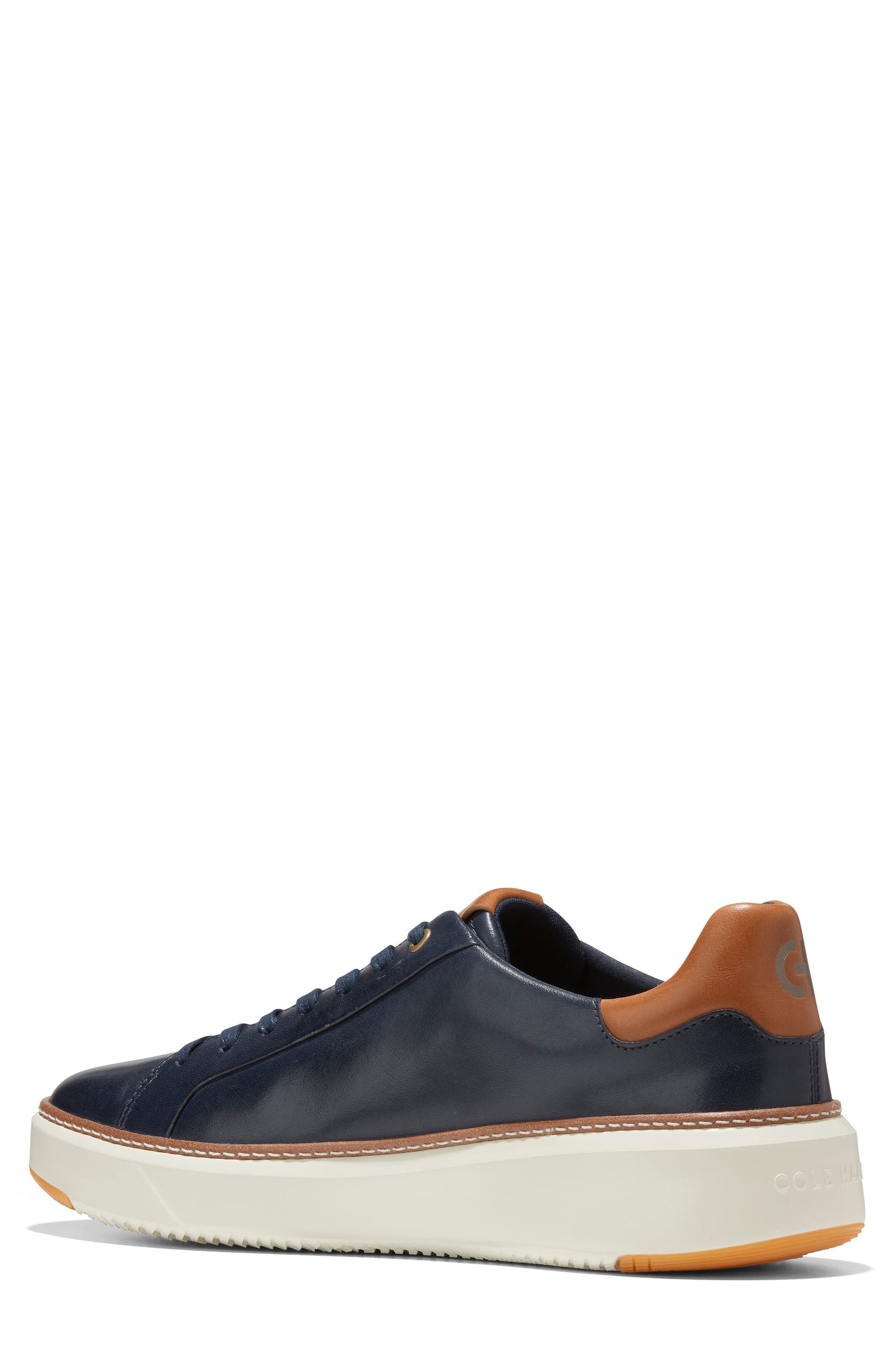 Cole Haan GrandPro Topspin Sneaker, Alternate, color, Navy Blazer Lthr/Ch British Tan/Ivory
