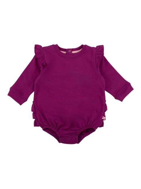 Baby Girls Sweatshirt Bubble Romper