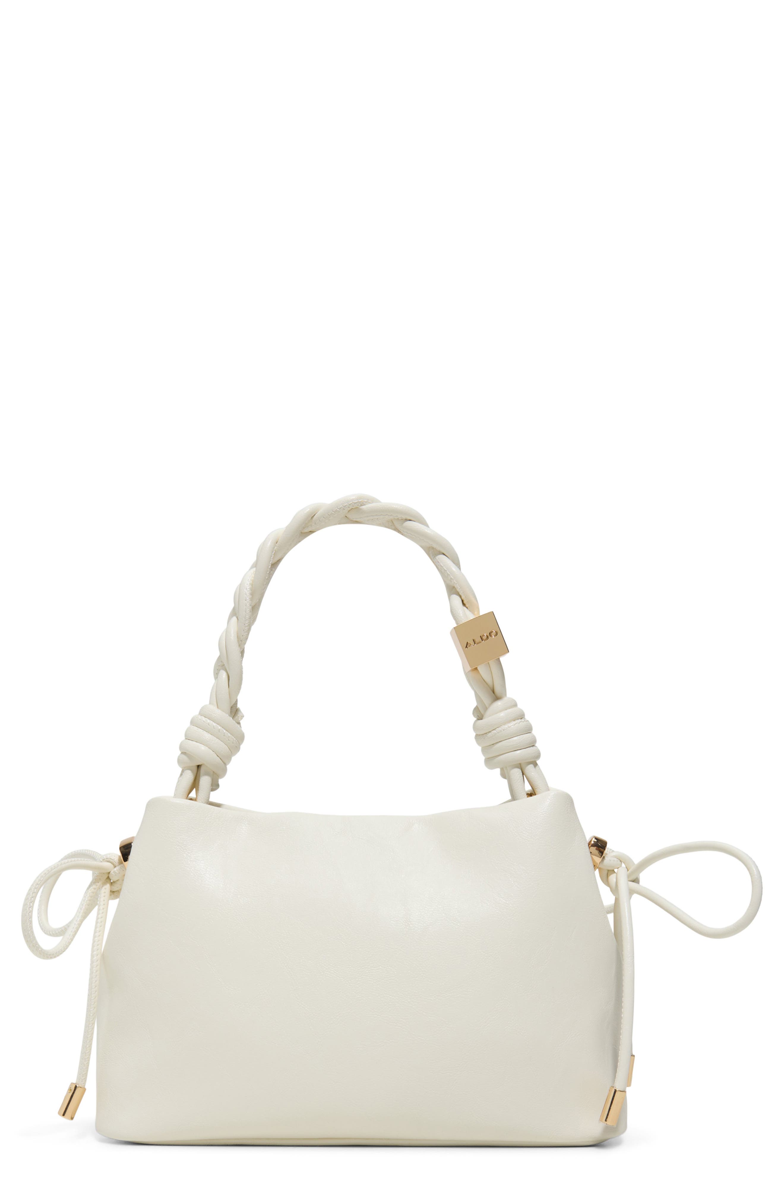 ALDO Coralisee Faux Leather Top Handle Bag, Main, color, Cream